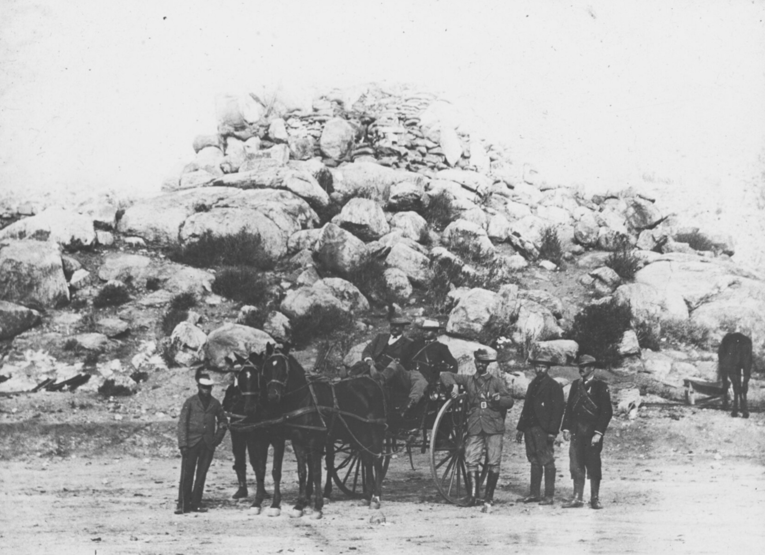 Kolonialmächte auf einer Kutsche